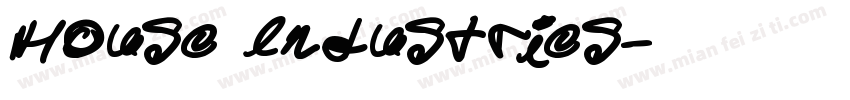 House lndustries字体转换